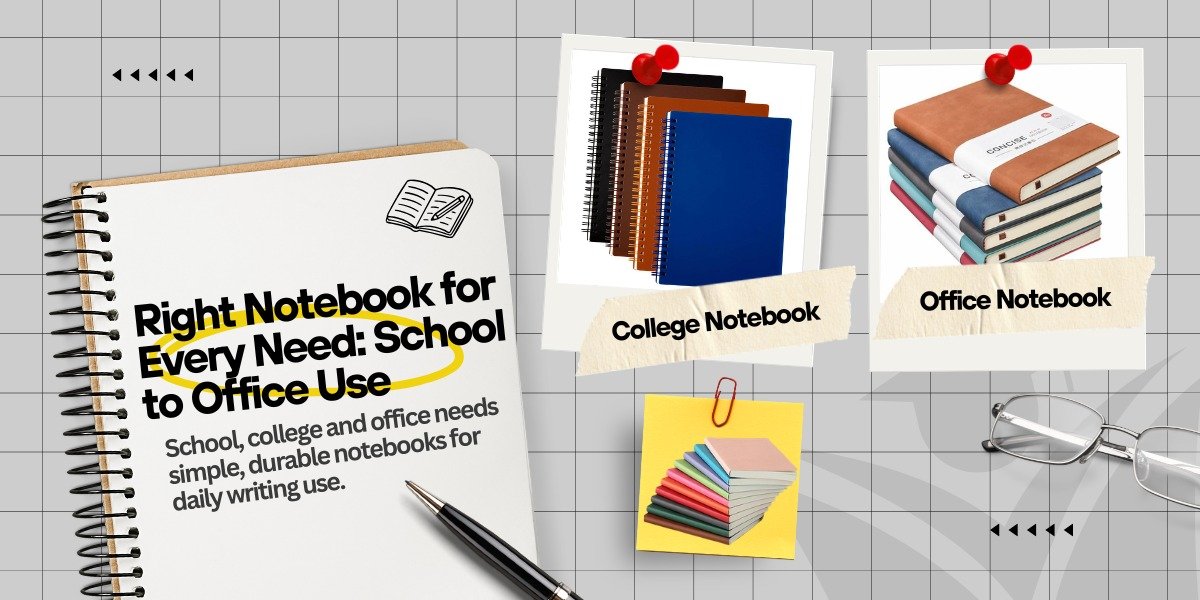 Types of Notebooks Explained: School, College and Office Uses Made Simple