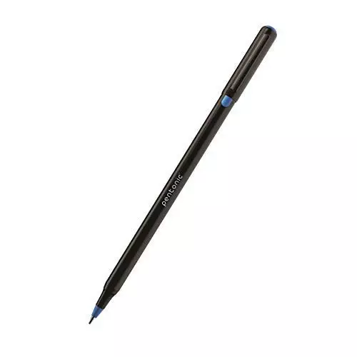 Pentonic 0.7mm Ball Point Pen Blister Pack | Black Body | Blue Ink | Set of 10 Pens